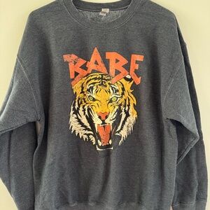 Oversized graphic crewneck